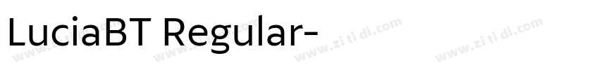 LuciaBT Regular字体转换